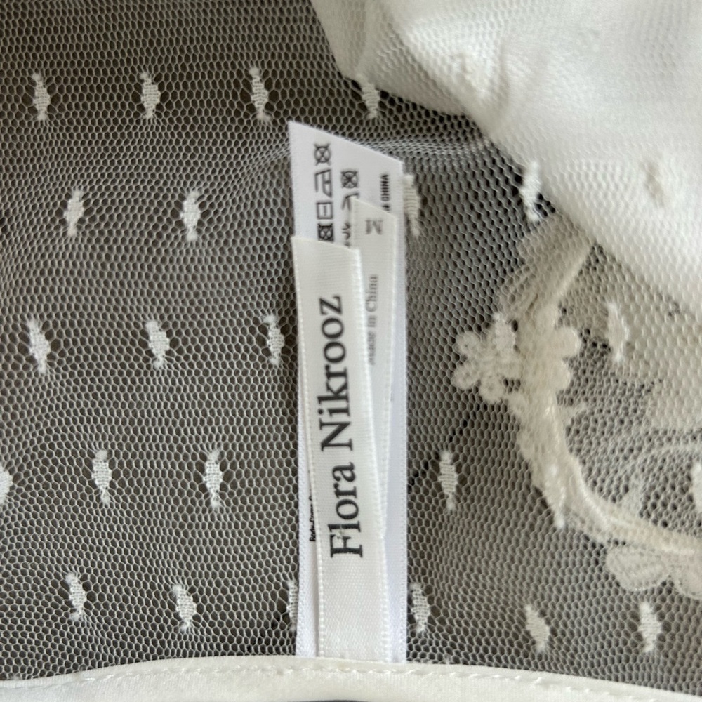 Beautiful Flora Nikrooz Sexy Showstopper Semi Sheer  Lace Detail Wrap Robe - Picture 10 of 10